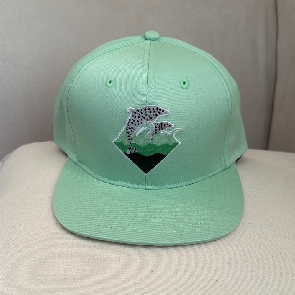 Pink Dolphin Mint Green Cap with Logo